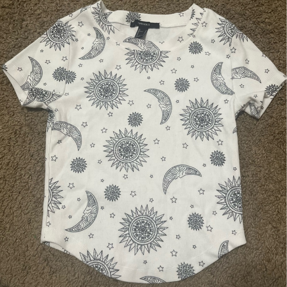 Forever 21 sun and moon shirt